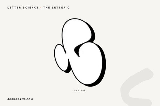 The graffiti letter C drawn as throw-up characters by JOSHGRAFX