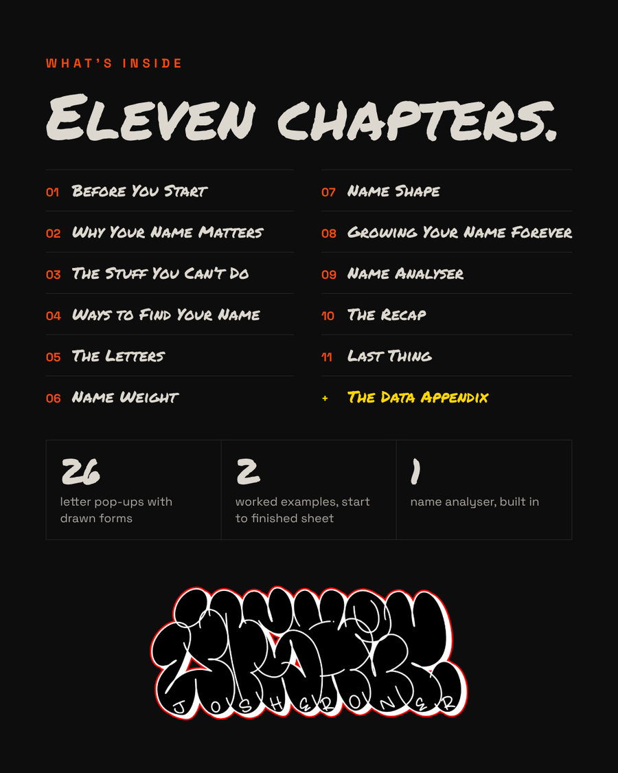 What's inside — eleven chapters plus the data appendix